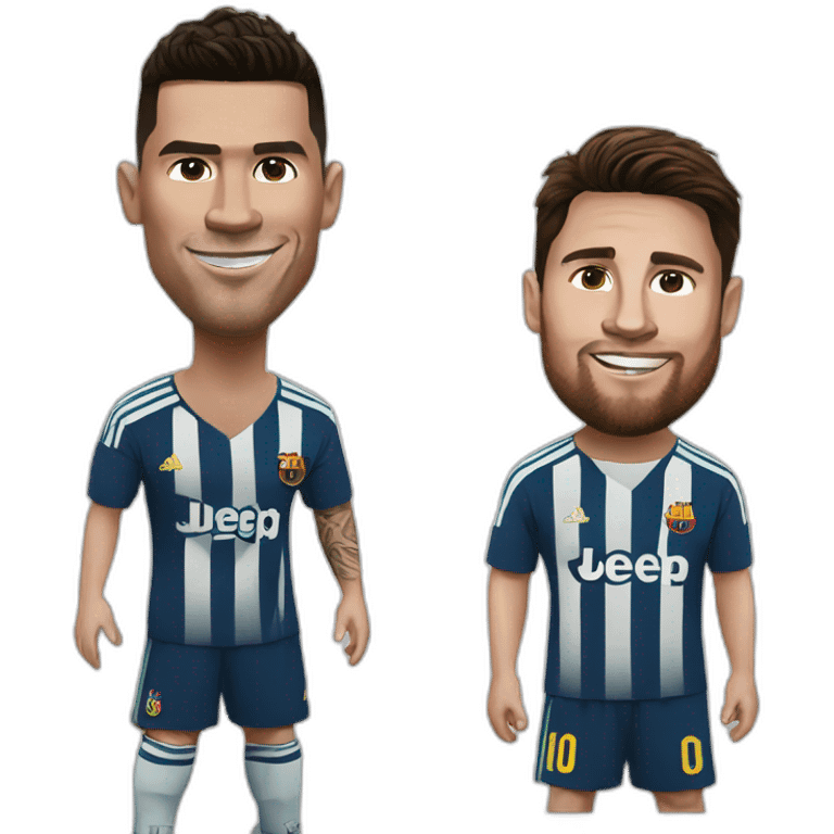 ronaldo and messi emoji