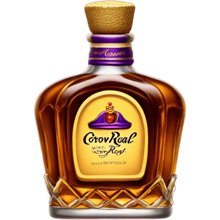 Crown royal whisky bottle emoji