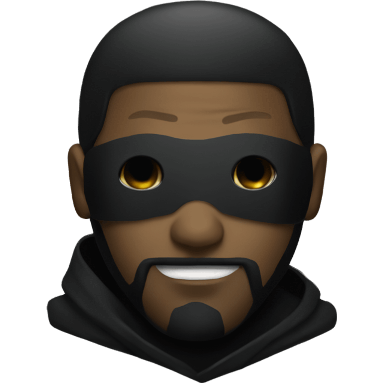 ghostface with black clothes emoji