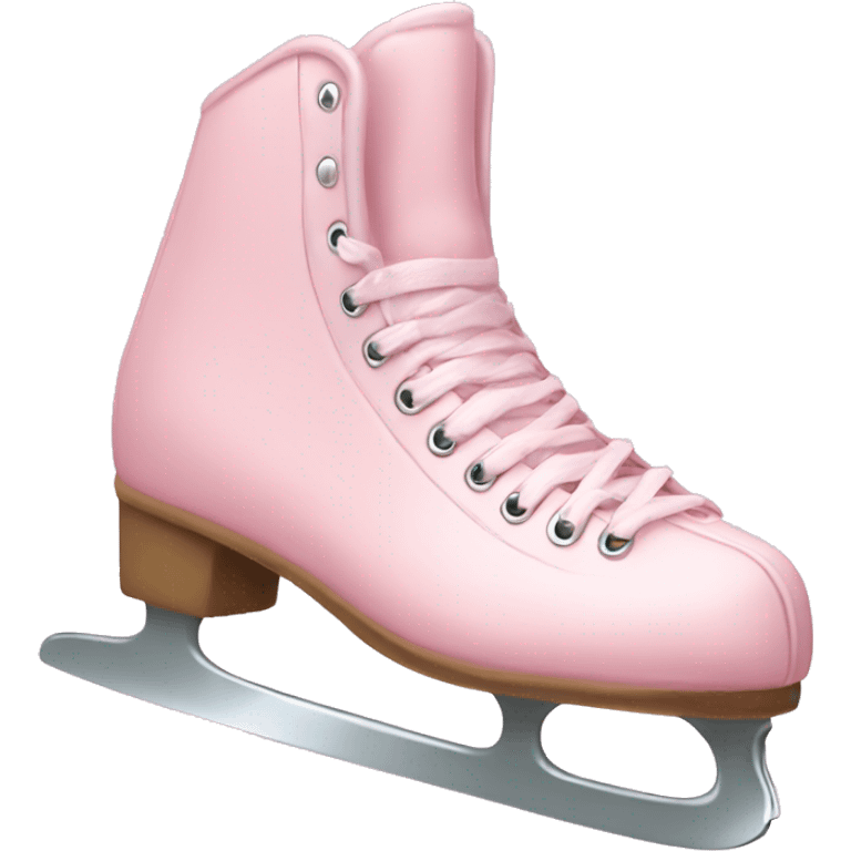 pastel pink ice skates emoji