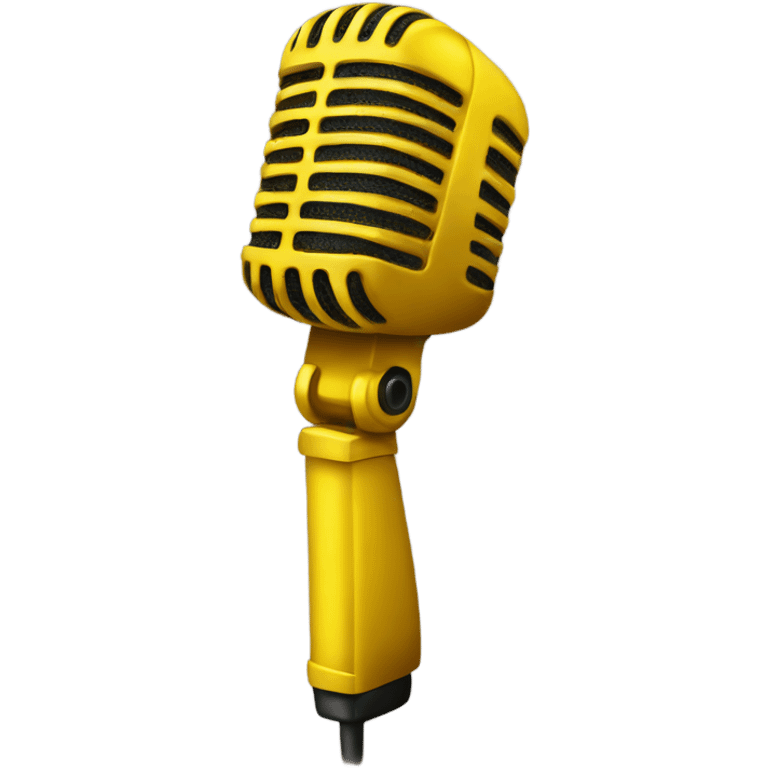 yellow mic emoji