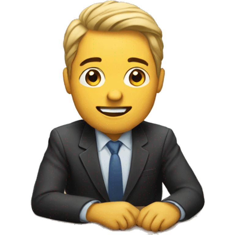 man at desk emoji