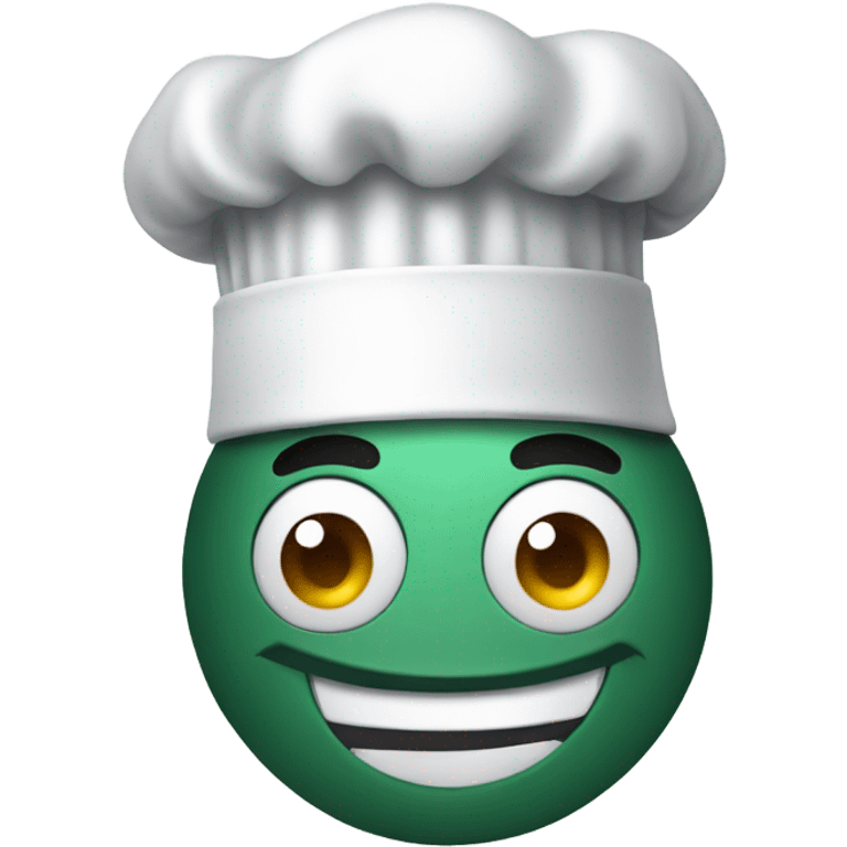 Emoji face with chef hat emoji