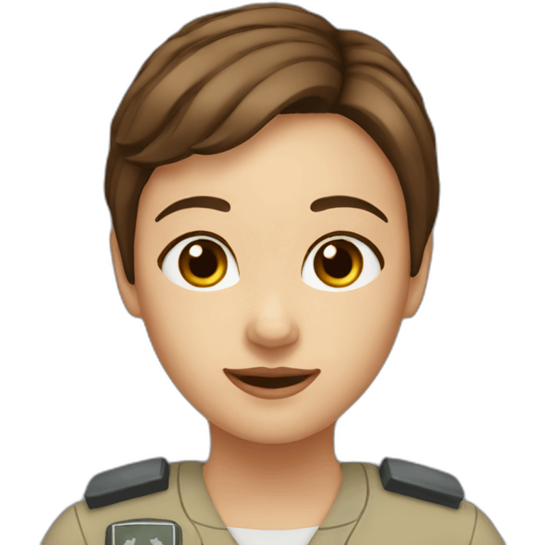 Vet girl short Brown hair emoji