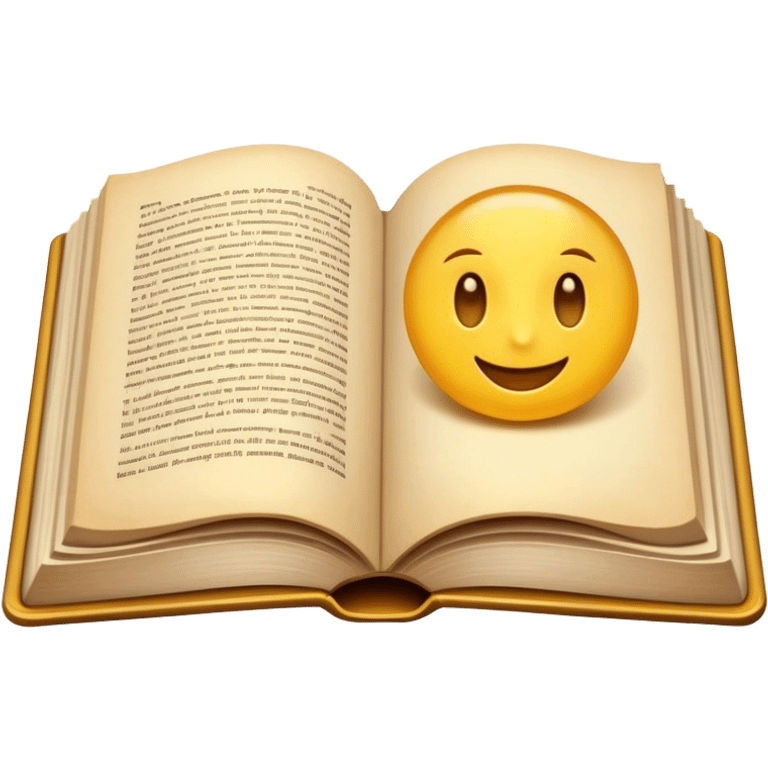 An opened book emoji