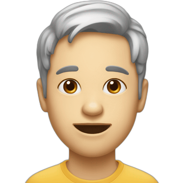 Langue pliée entre les lèvres emoji