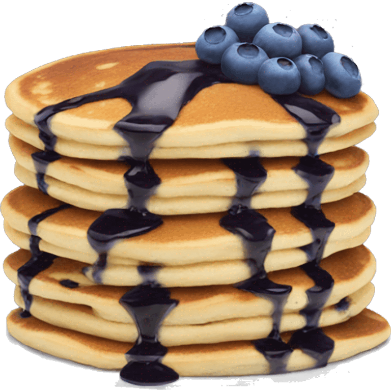 Extreme blueberry pancakes emoji