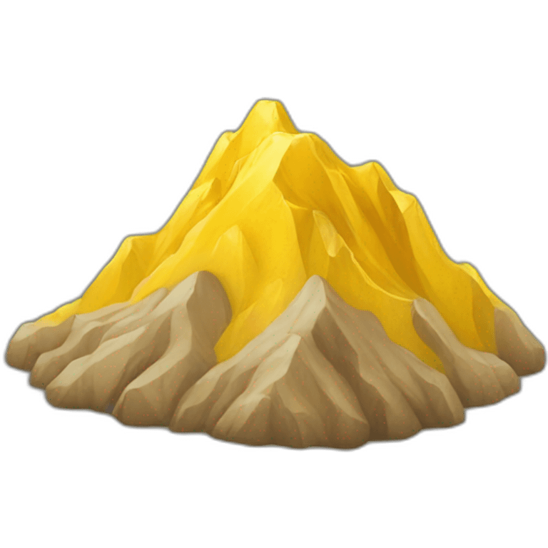 yellow mountain emoji