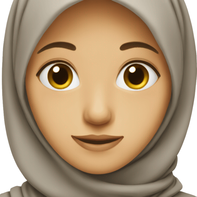 Looking side emoji but with hijab emoji