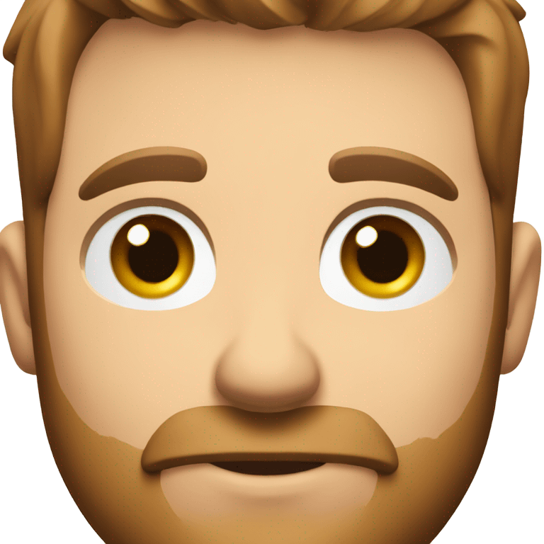 Male farmer, short beard (brown hair and BLUE eyes) emoji