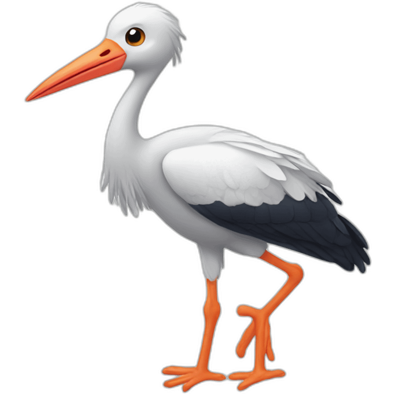 cute stork emoji