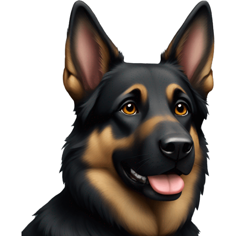 Black German Shepherd emoji