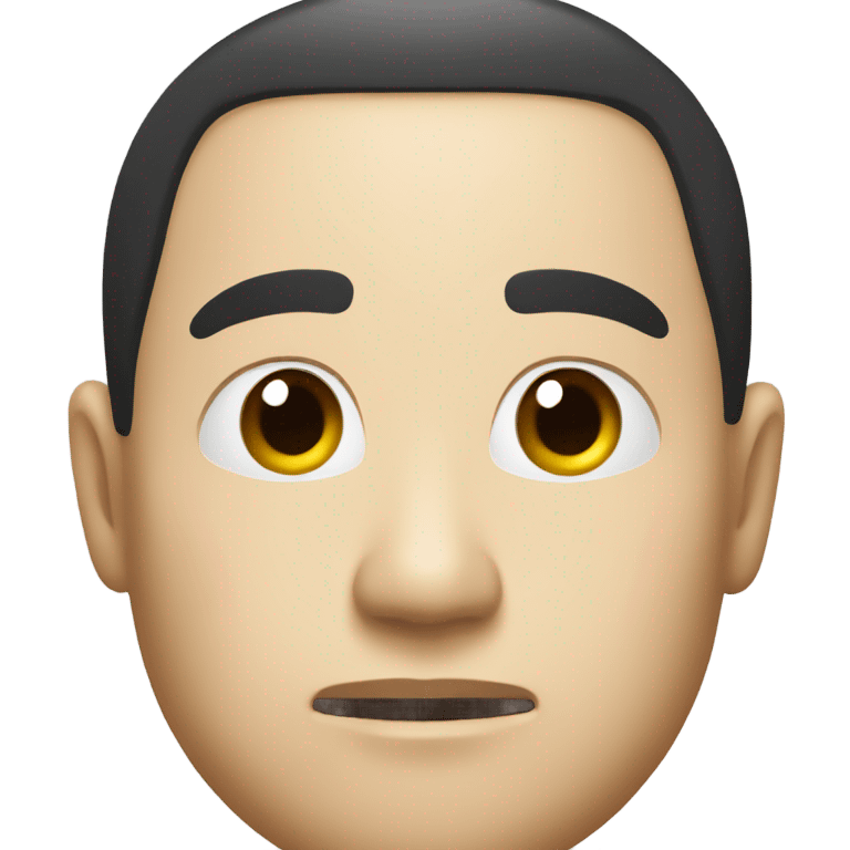 japanese guy with one eyebrow raised emoji