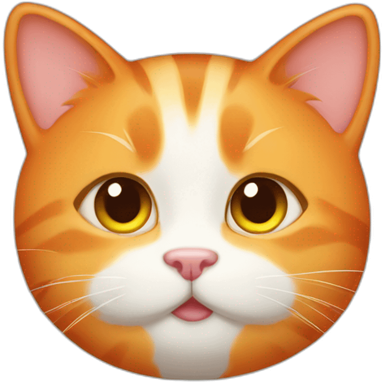 cute orange cat emoji