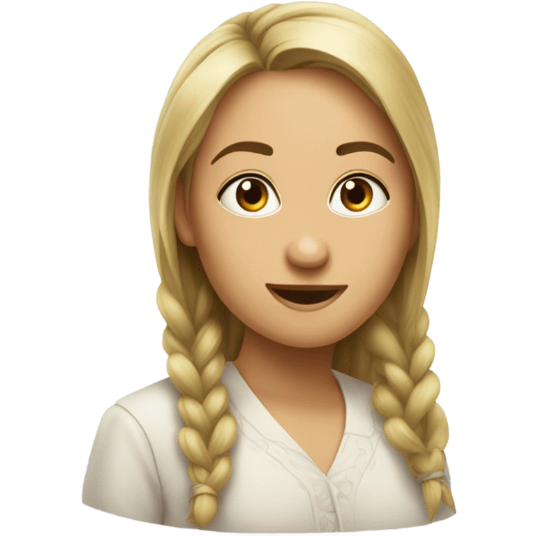 Ewa z jabłkiem  emoji