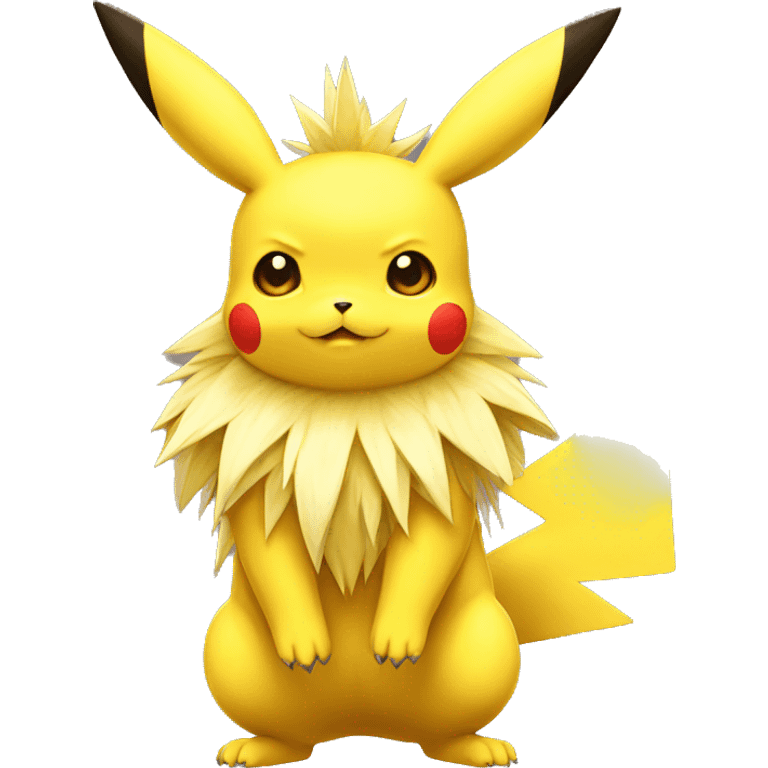 Pikachu-Jolteon full body emoji