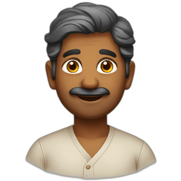 south indian man emoji