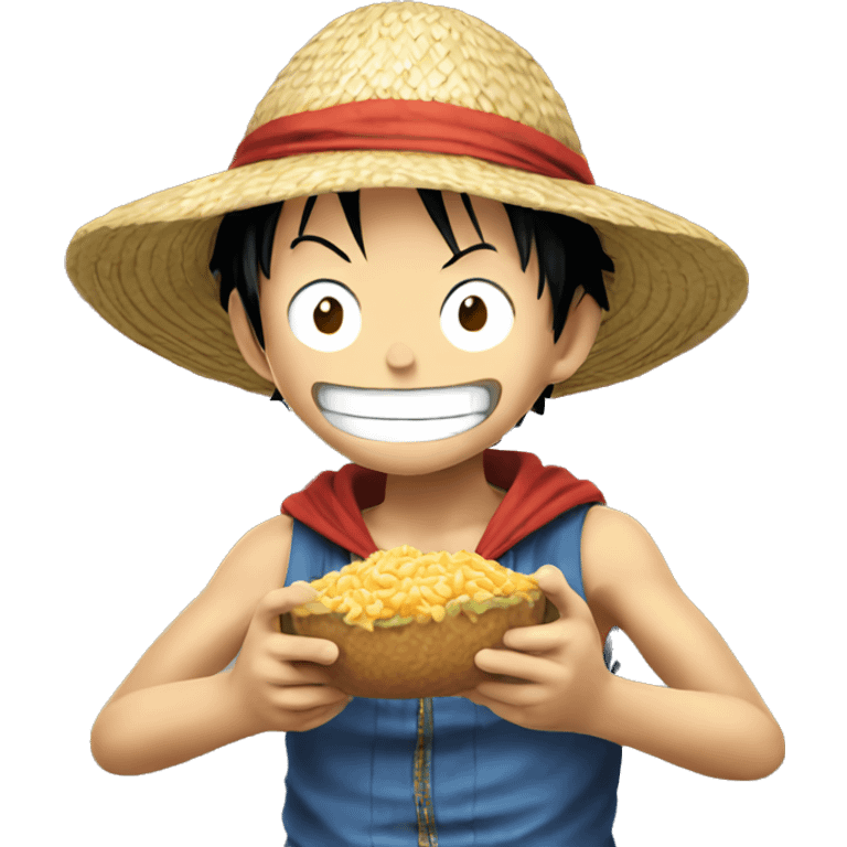 luffy eating emoji