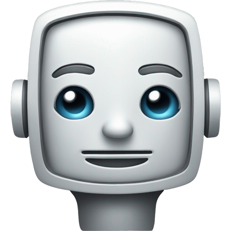 Chatbot Icon featuring A simple chat bubble or robot feature. emoji