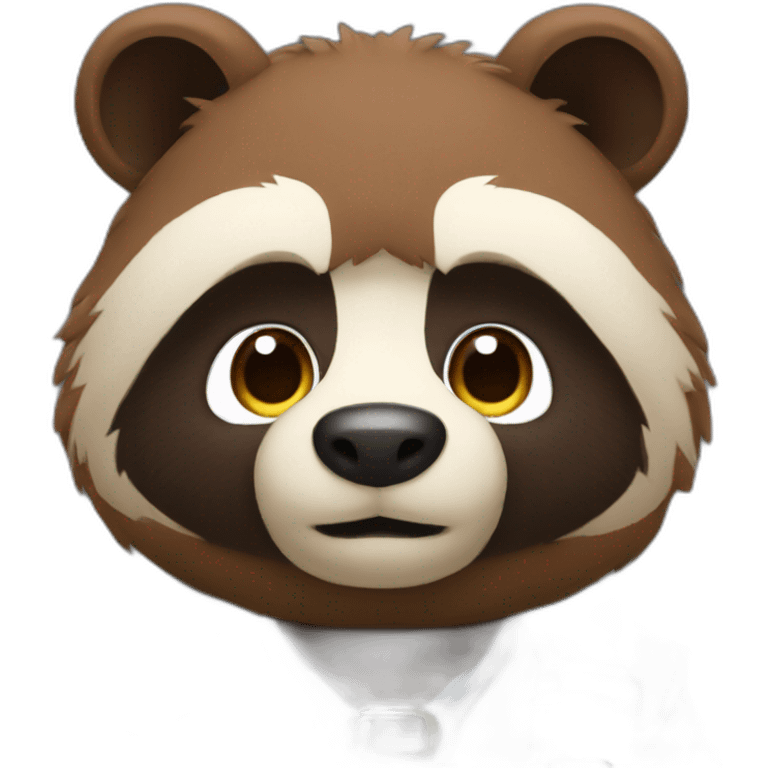 Tanuki suit Mario blue eyes emoji