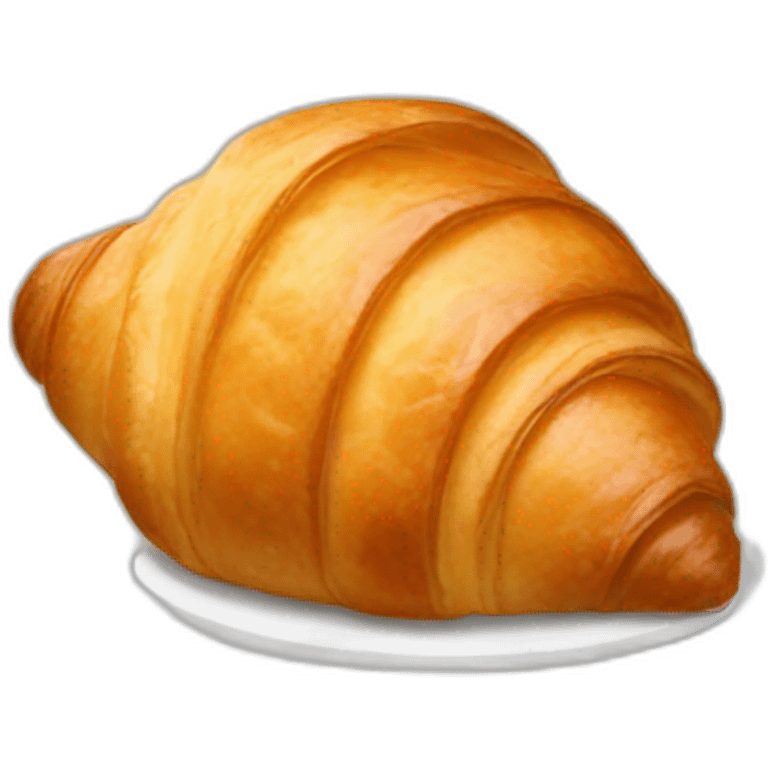 Croissant with a bow emoji