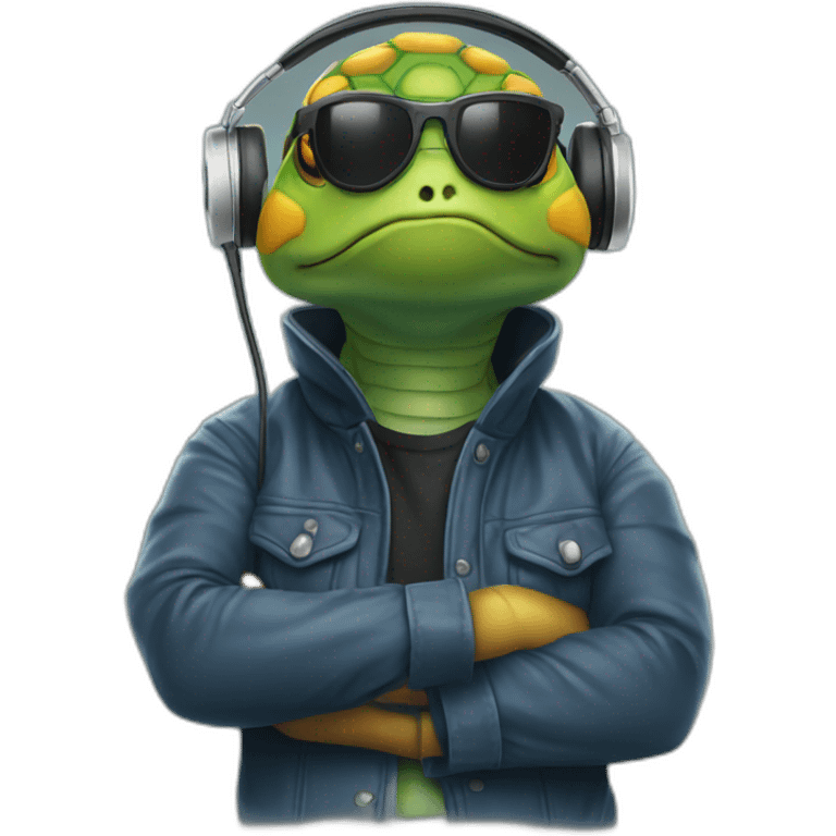 tortuga dj emoji