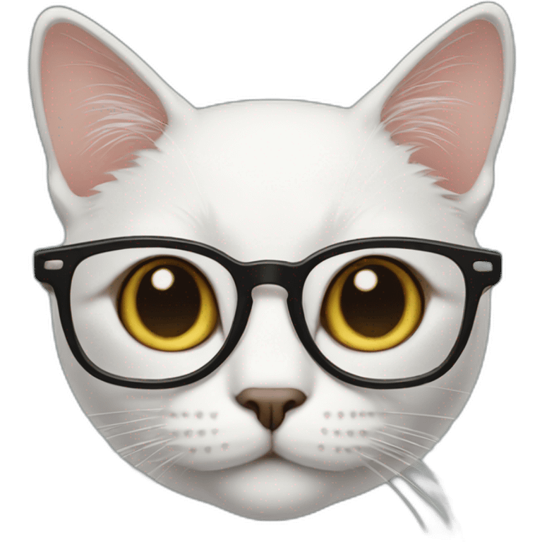 Cat in glasses emoji