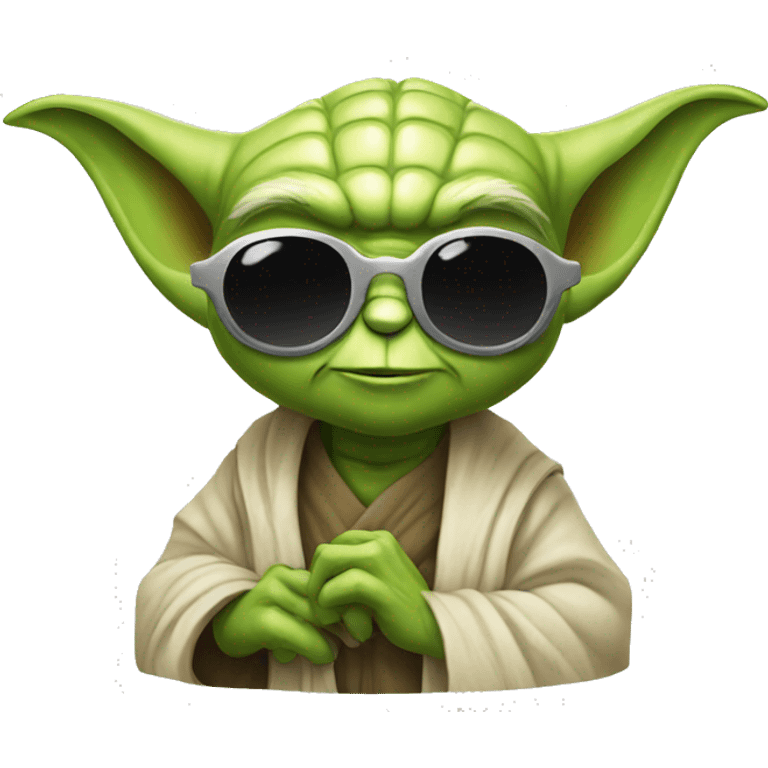 yoda sunglasses smile emoji