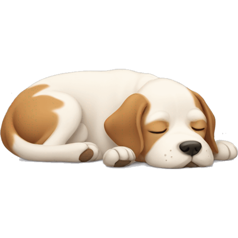 A dog sleeping  emoji