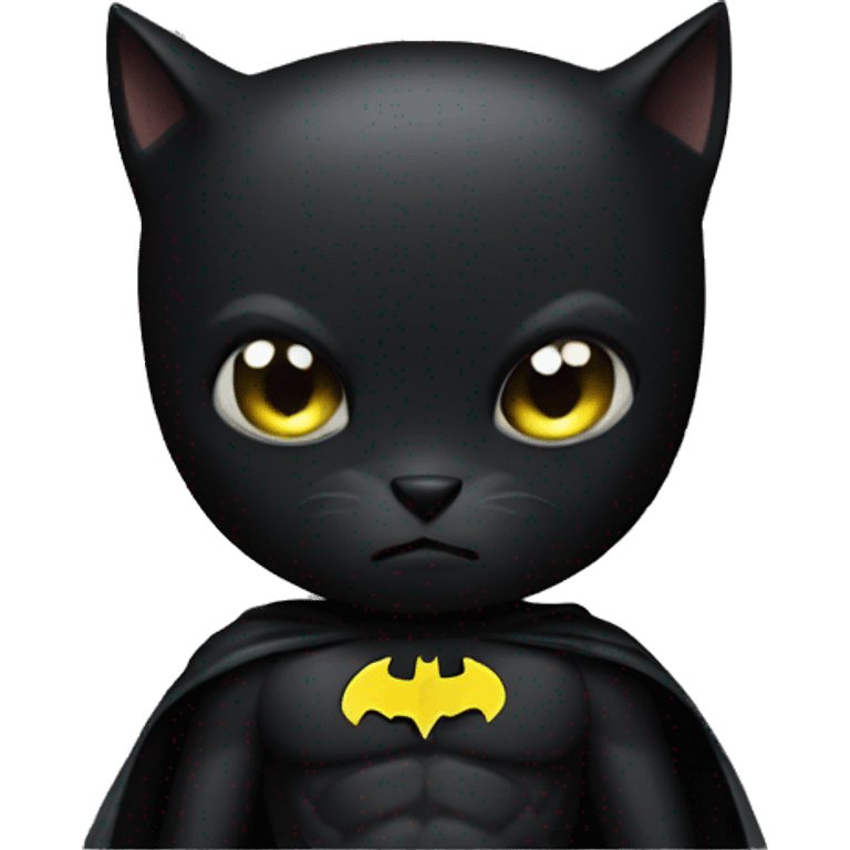 a black cat batman emoji