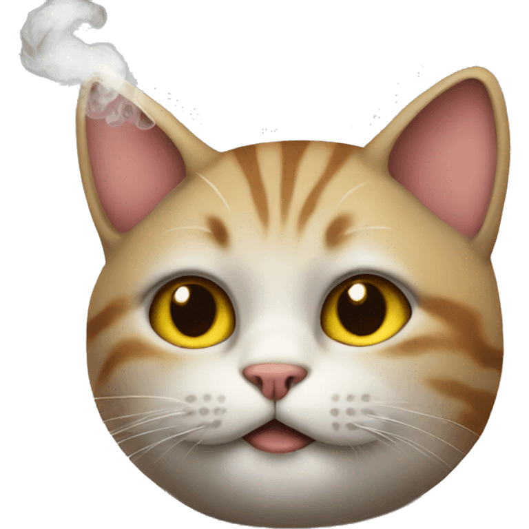 cat smoking emoji