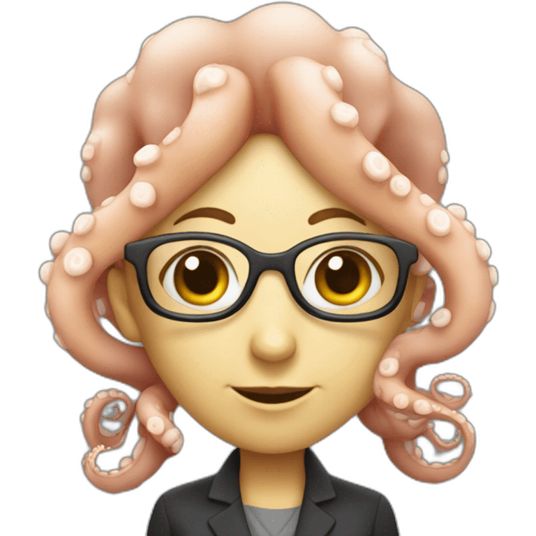 female octopus data scientist emoji