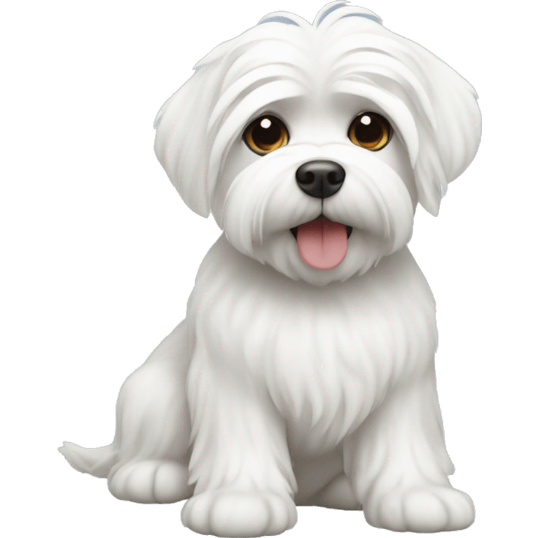 White Maltese  emoji