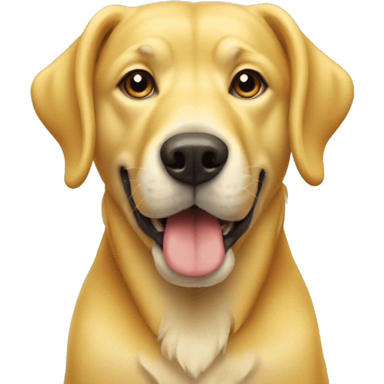 Yellow dog with bone emoji