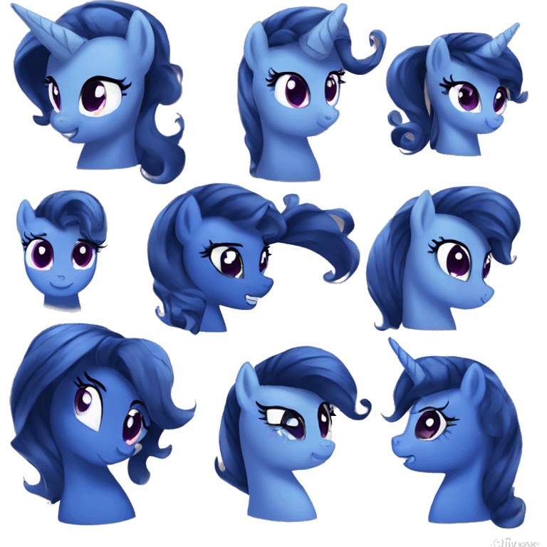 Draw my little pony princess luna  emoji