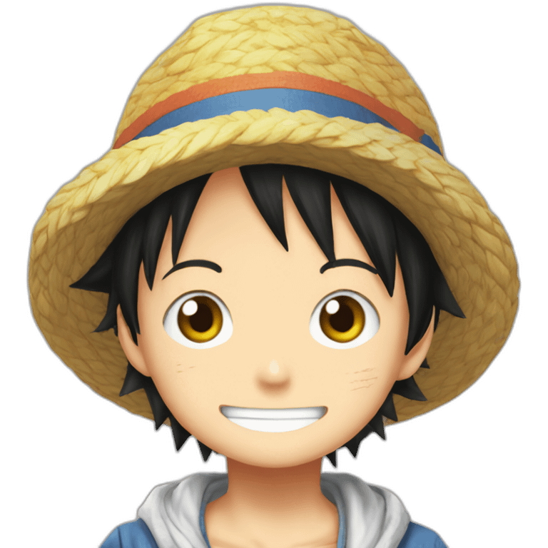 Luffy wity Nami cute emoji