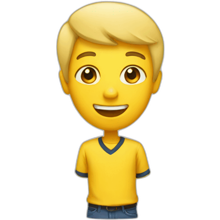 Yellow school emoji