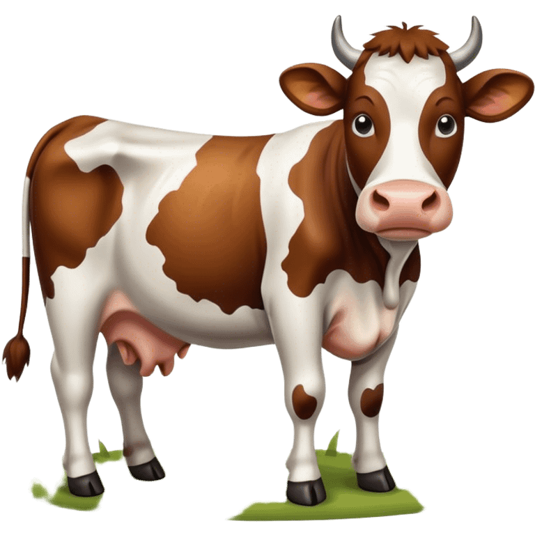 cow on a farm emoji