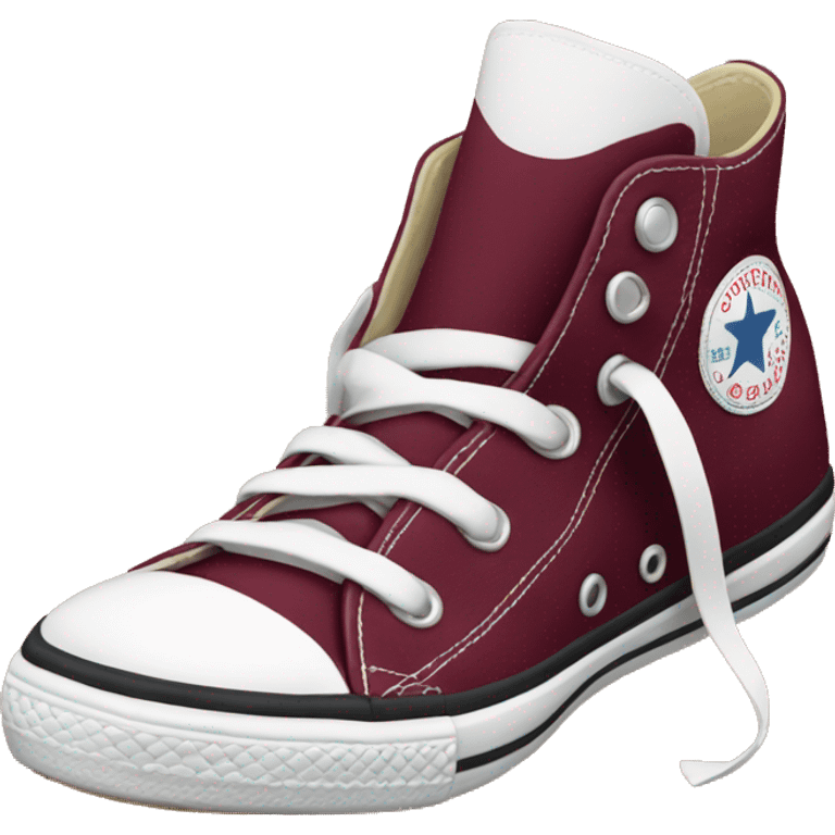 Burgundy Converse  emoji