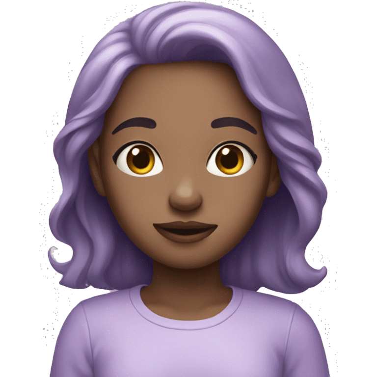 pastel purple girl emoji