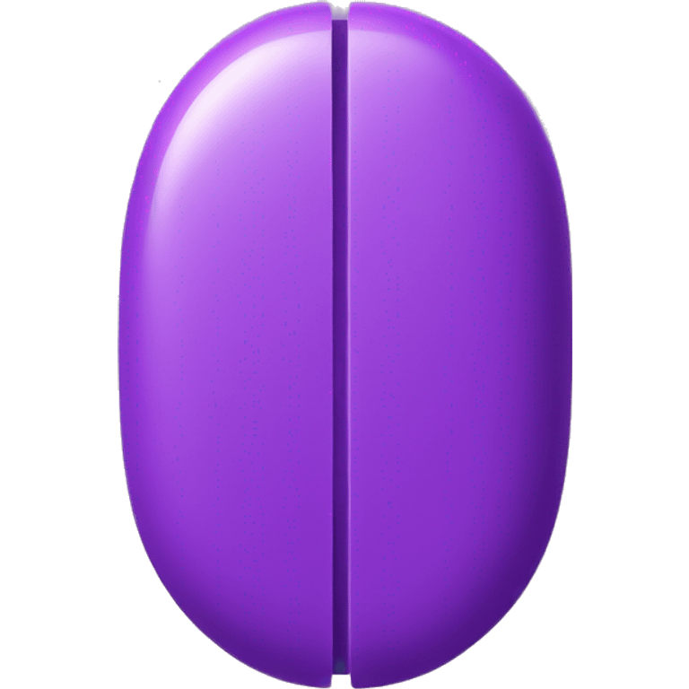 purple pill with middle line rotated emoji