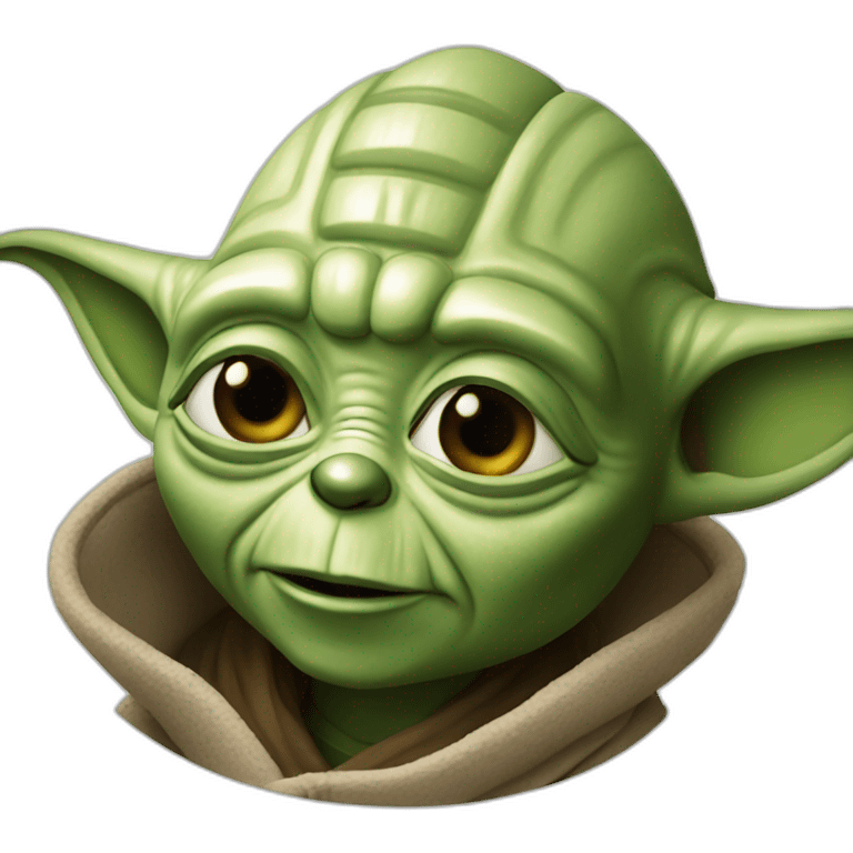 a facetime call with yoda emoji