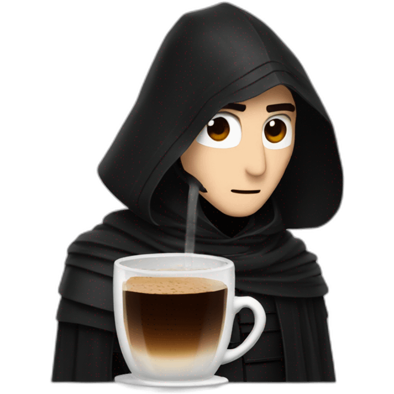 kylo ren drink coffe emoji