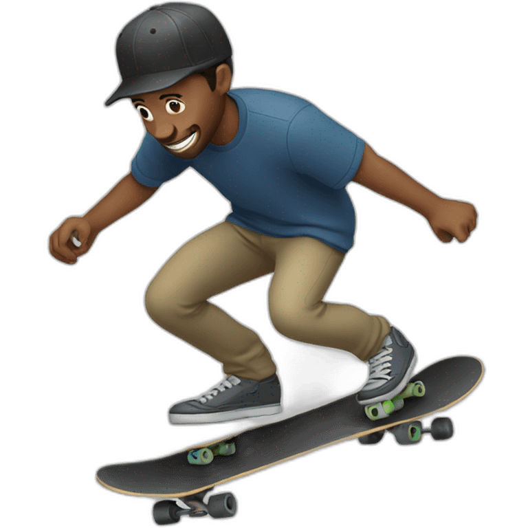 Man skateboarding emoji