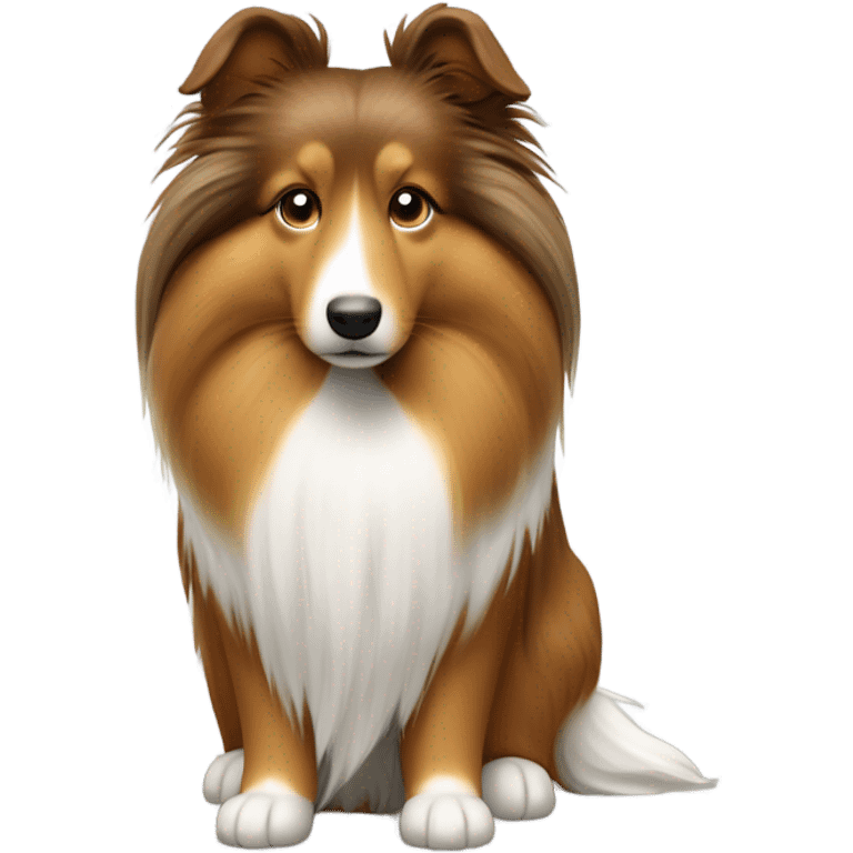 Shetland sheepdog emoji