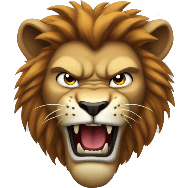 Angry lion emoji