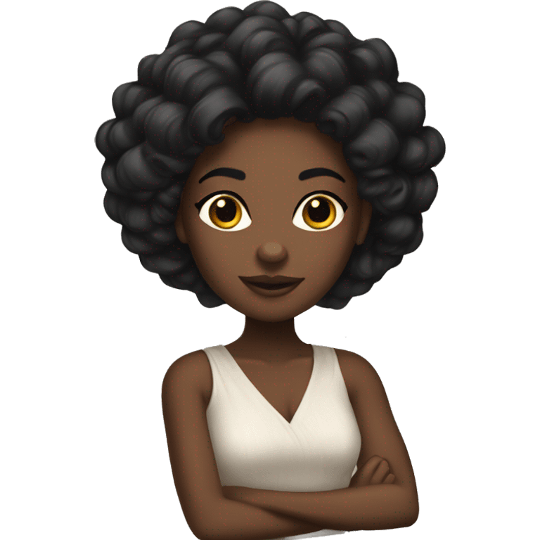 Coquette black girl  emoji