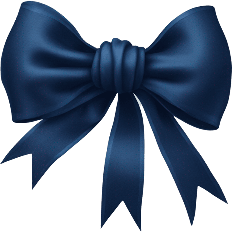 vintage navy blue rococo bow  emoji