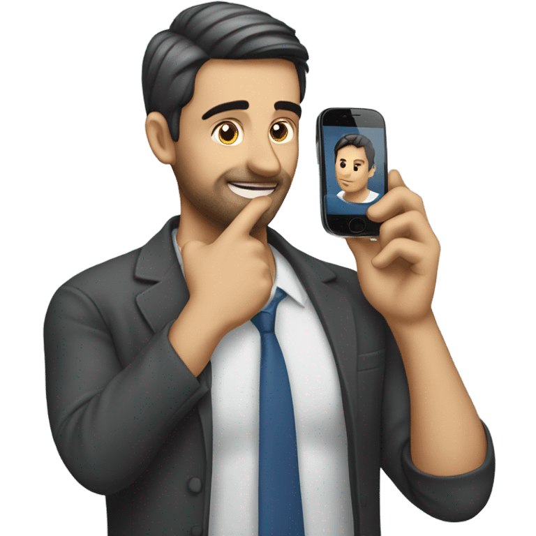 Husband on phone  emoji