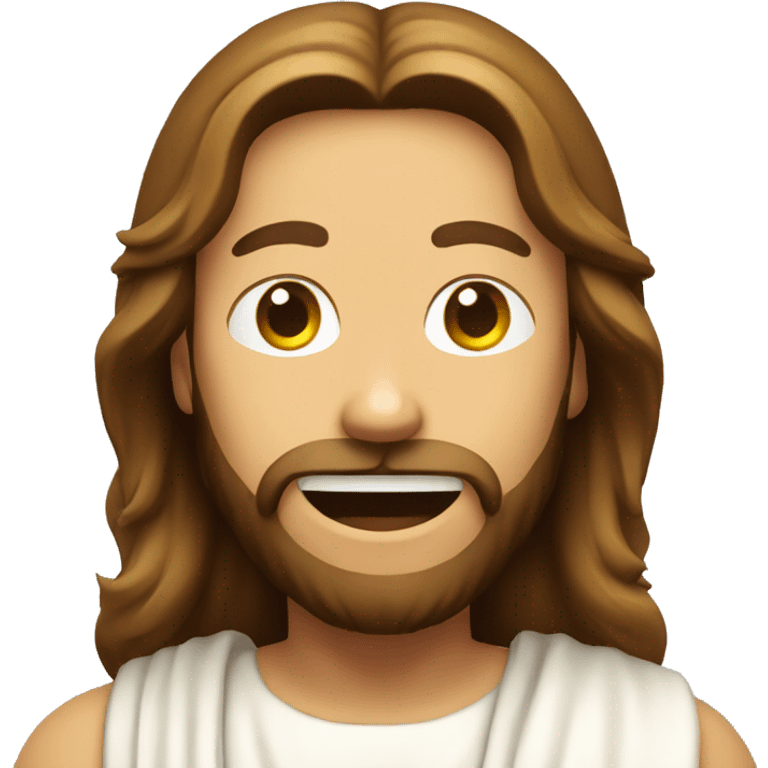 Jesus emoji of the face with ok gesturing  emoji